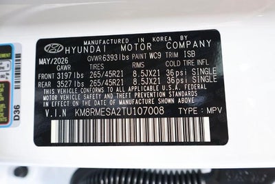 2026 Hyundai Palisade Hybrid Calligraphy AWD