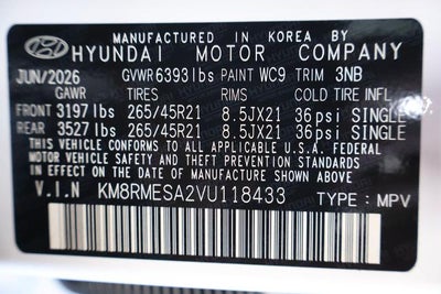 2027 Hyundai Palisade Hybrid Calligraphy AWD