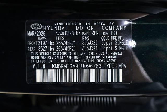 2026 Hyundai Palisade Hybrid Calligraphy AWD
