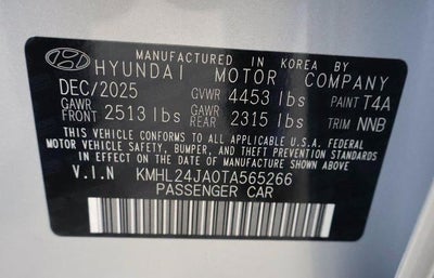 2026 Hyundai SONATA SE FWD