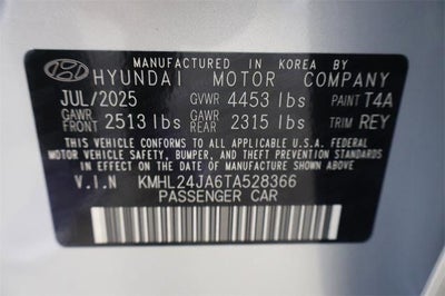 2026 Hyundai SONATA SE FWD
