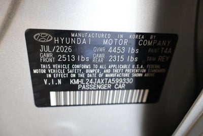 2026 Hyundai SONATA SE FWD