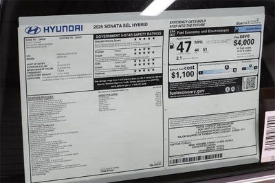 2025 Hyundai SONATA Hybrid SEL FWD