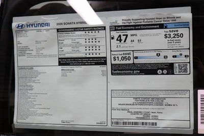 2026 Hyundai SONATA Hybrid SEL FWD