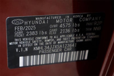 2025 Hyundai SONATA Hybrid SEL FWD