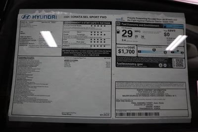 2026 Hyundai SONATA SEL Sport FWD