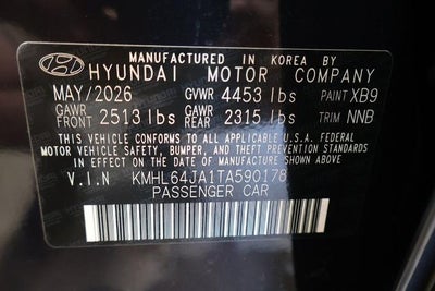 2026 Hyundai SONATA SEL Sport FWD