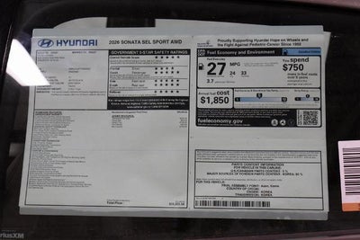 2026 Hyundai SONATA SEL Sport AWD