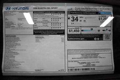 2026 Hyundai ELANTRA SEL Sport IVT
