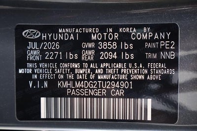 2026 Hyundai ELANTRA SEL Sport Plus Sedan