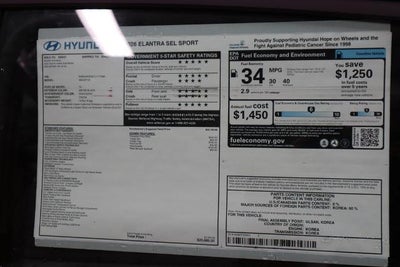 2026 Hyundai ELANTRA SEL Sport IVT