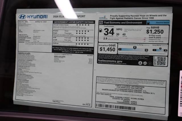 2026 Hyundai ELANTRA SEL Sport IVT