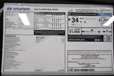 2026 Hyundai ELANTRA SEL Sport IVT