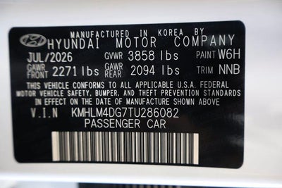 2026 Hyundai ELANTRA SEL Sport Plus Sedan