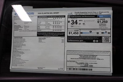 2026 Hyundai ELANTRA SEL Sport IVT