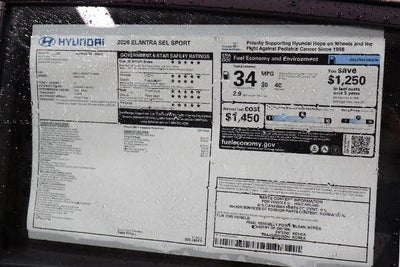 2026 Hyundai ELANTRA SEL Sport IVT