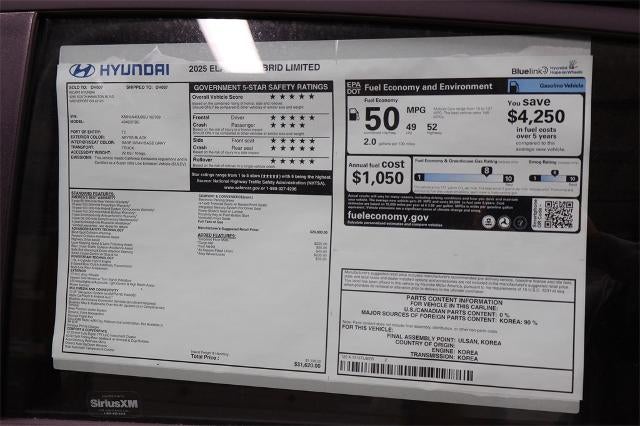 2025 Hyundai ELANTRA Hybrid Limited DCT