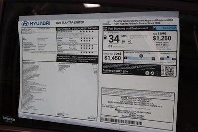 2026 Hyundai ELANTRA Limited Sedan