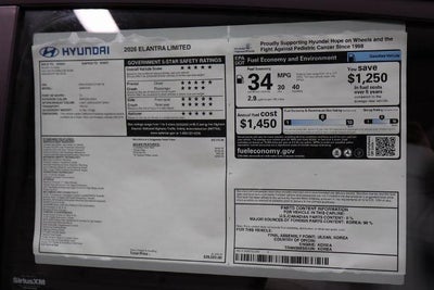 2026 Hyundai ELANTRA Limited IVT
