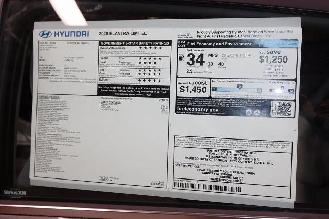 2026 Hyundai ELANTRA Limited IVT