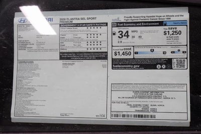 2026 Hyundai ELANTRA SEL Sport Premium IVT