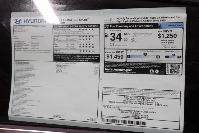 2026 Hyundai ELANTRA SEL Sport Premium IVT