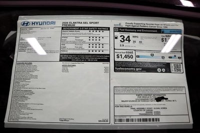 2026 Hyundai ELANTRA SEL Sport Premium IVT