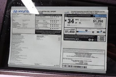 2026 Hyundai ELANTRA SEL Sport Premium IVT