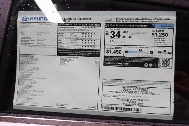 2026 Hyundai ELANTRA SEL Sport Premium IVT