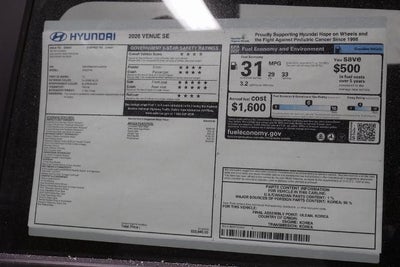 2026 Hyundai VENUE SE FWD