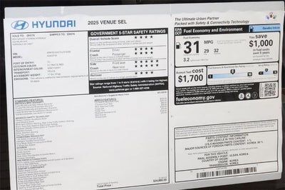 2025 Hyundai VENUE SEL IVT