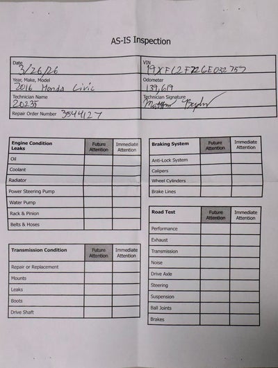 2016 Honda Civic Sedan EX