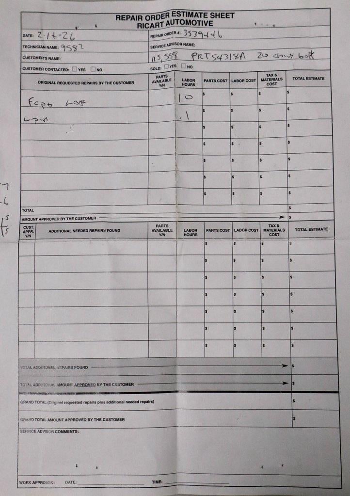 2020 Chevrolet Bolt EV Premier