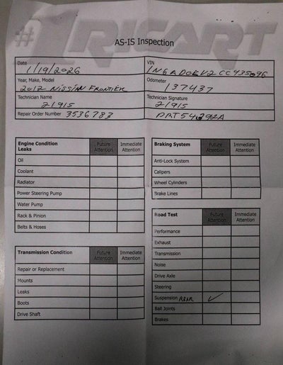 2012 Nissan Frontier SV