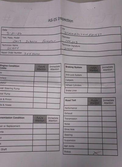 2019 Subaru Forester Sport