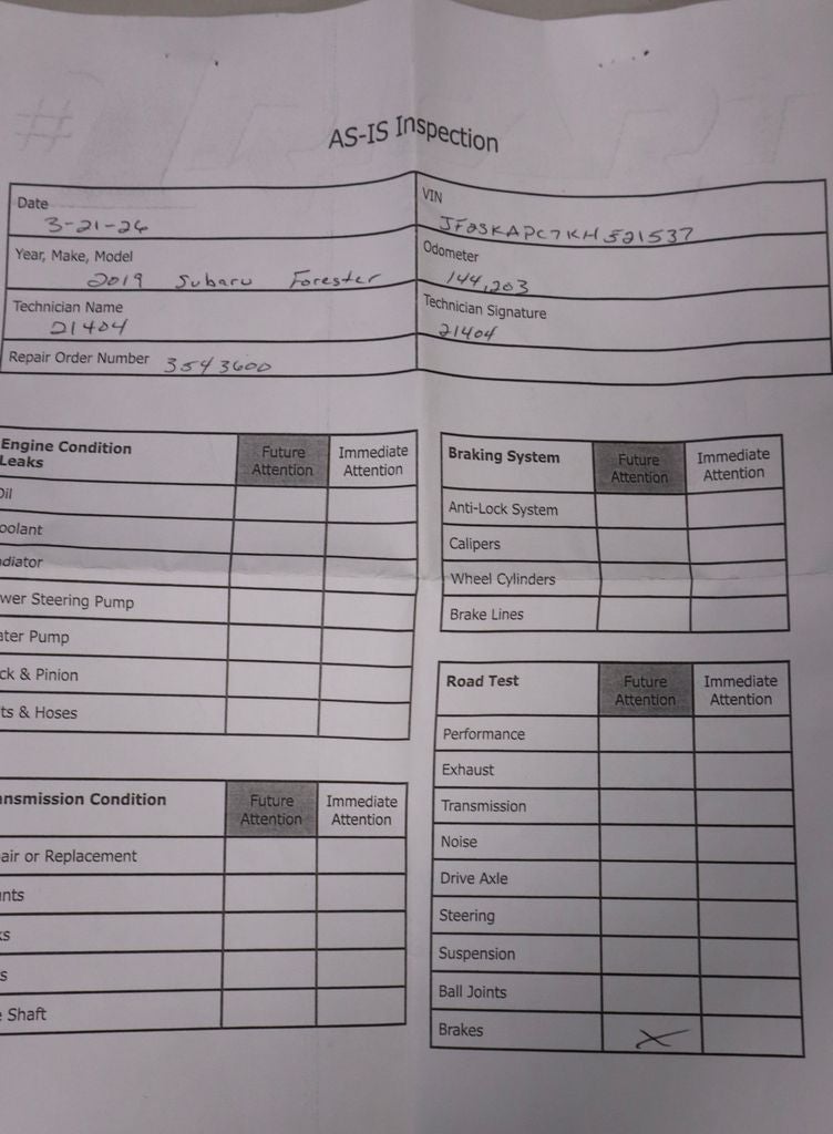 2019 Subaru Forester Sport