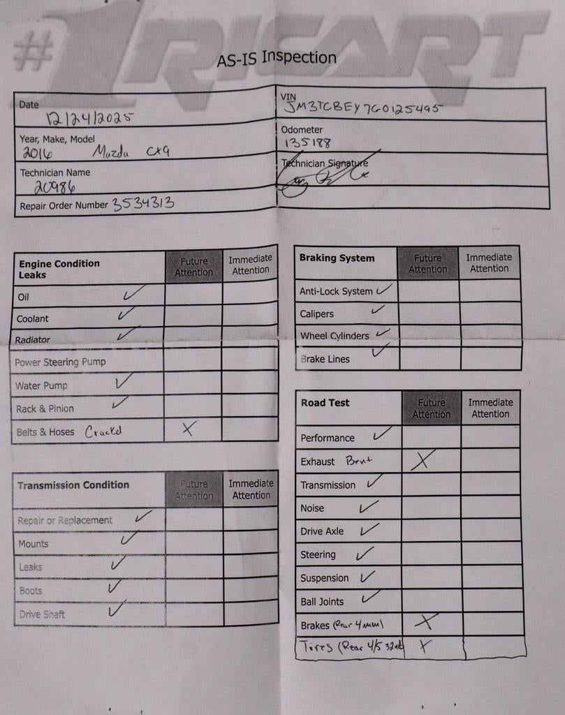 2016 Mazda Mazda CX-9 Signature