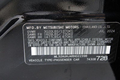 2024 Mitsubishi Mirage ES