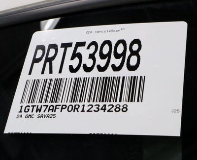 2024 GMC Savana Cargo Van 2500 Regular Wheelbase Rear-Wheel Drive