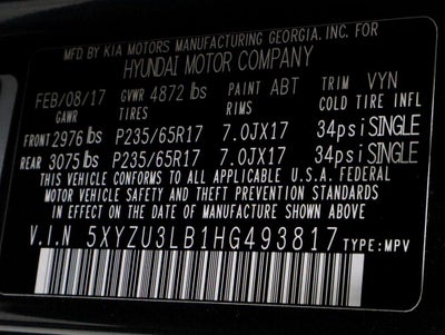 2017 Hyundai Santa Fe Sport 2.4L Auto