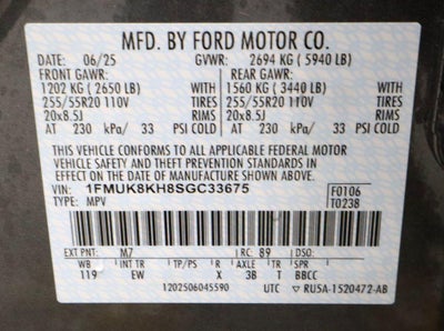 2025 Ford Explorer ST-Line