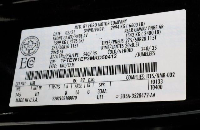 2021 Ford F-150 Lariat