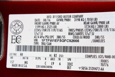 2016 Ford F-150 XLT