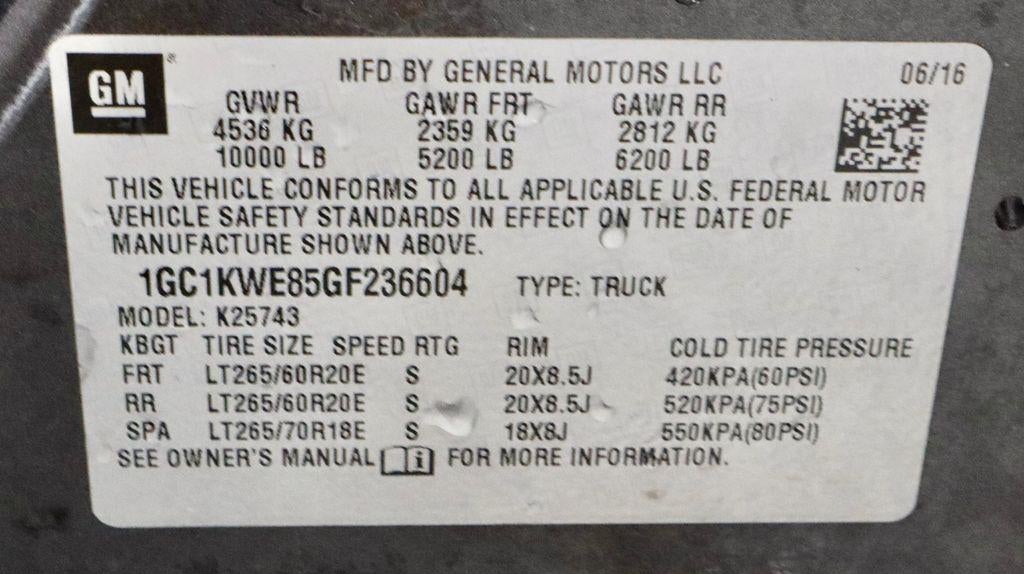 2016 Chevrolet Silverado 2500 HD LTZ