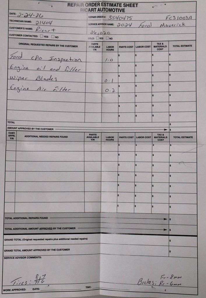 2024 Ford Maverick XL