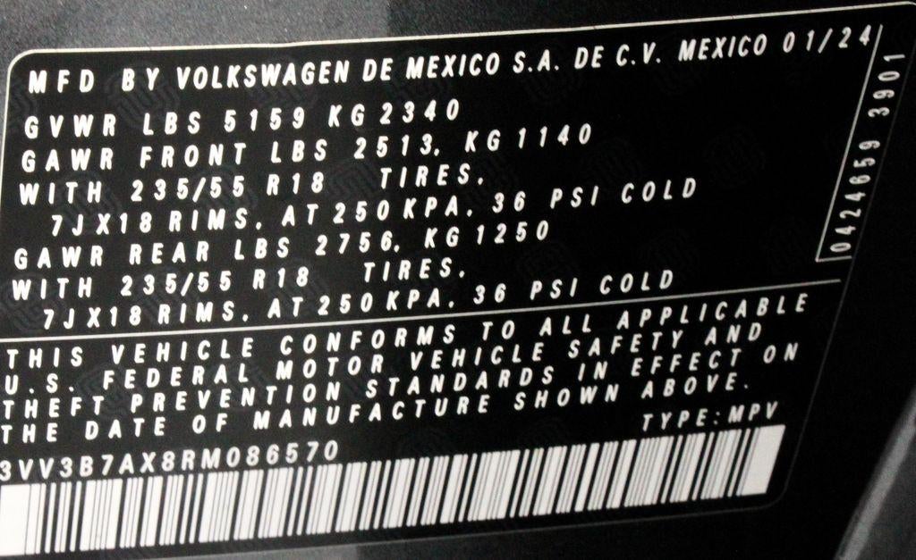2024 Volkswagen Tiguan 2.0T SE