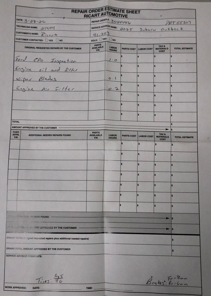 2025 Subaru Outback Onyx Edition