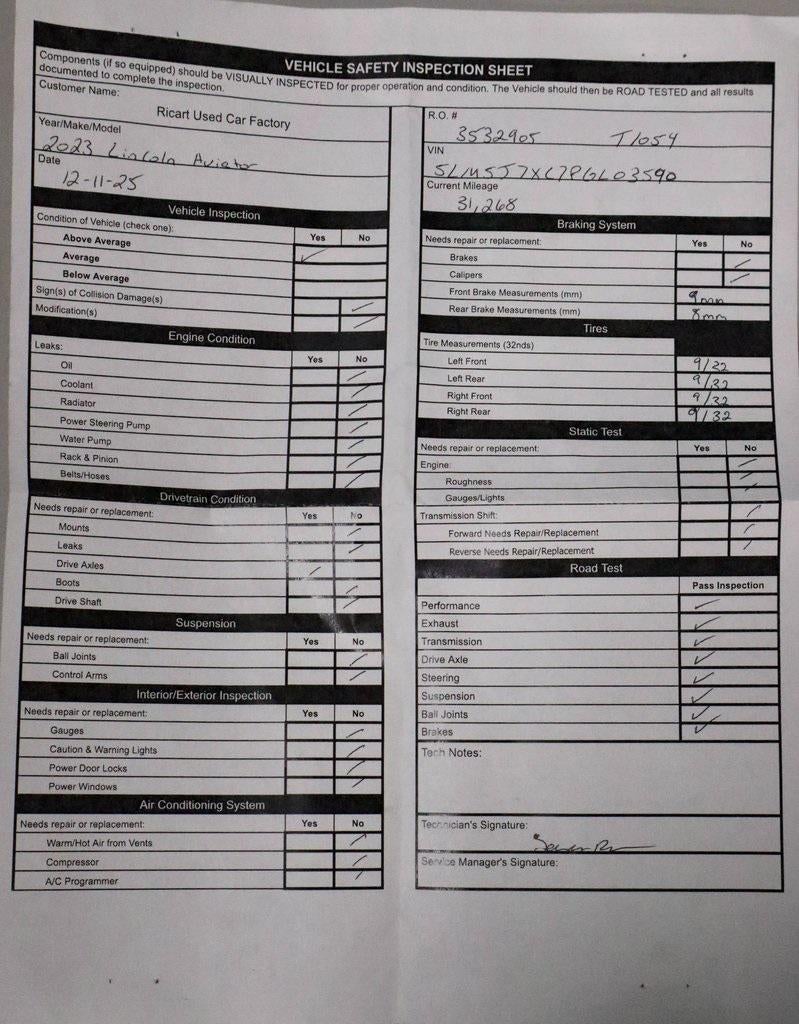 2023 Lincoln Aviator Reserve