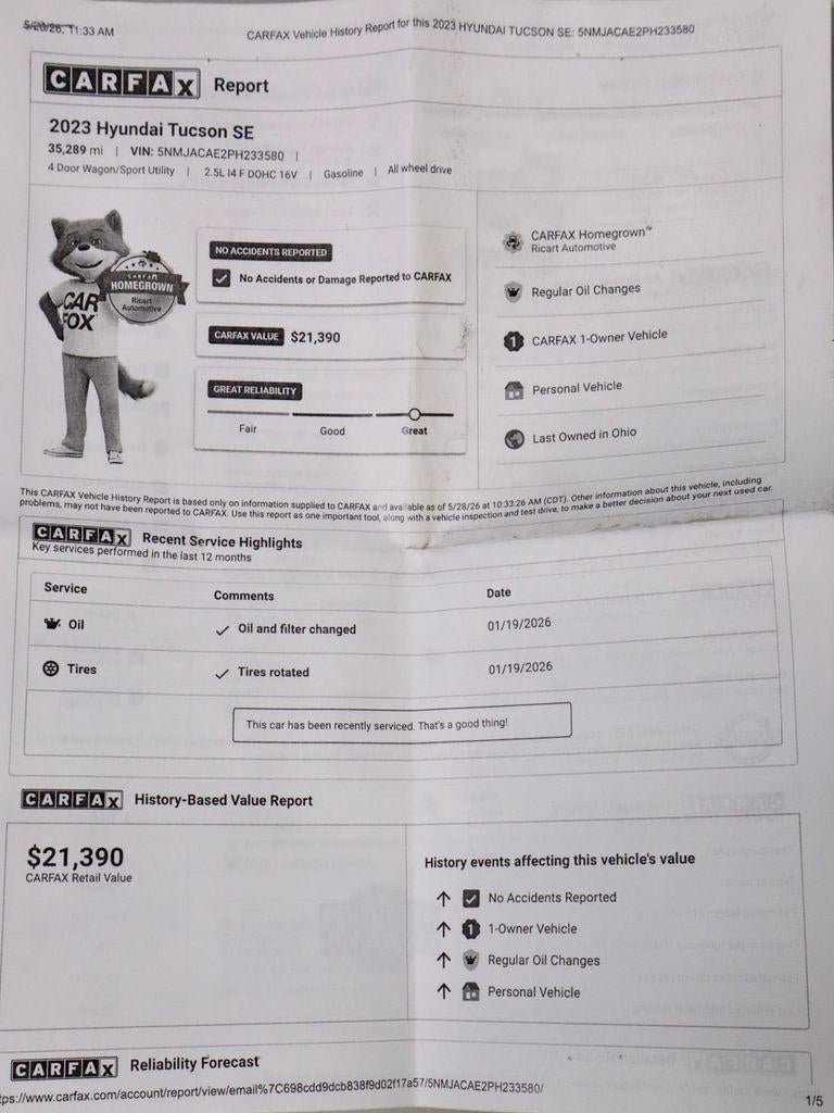 2023 Hyundai TUCSON SE
