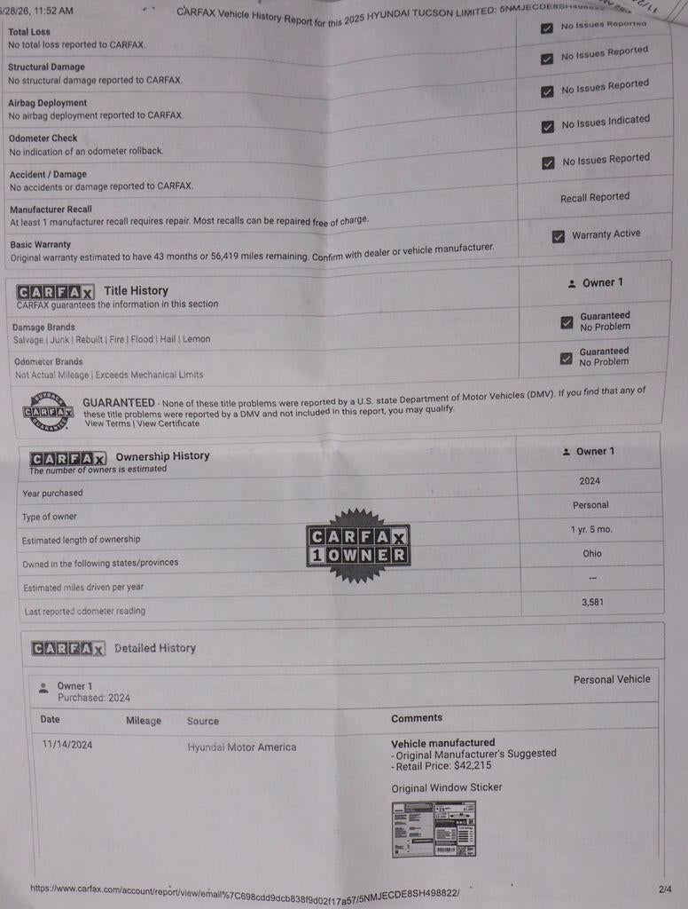 2025 Hyundai TUCSON Limited